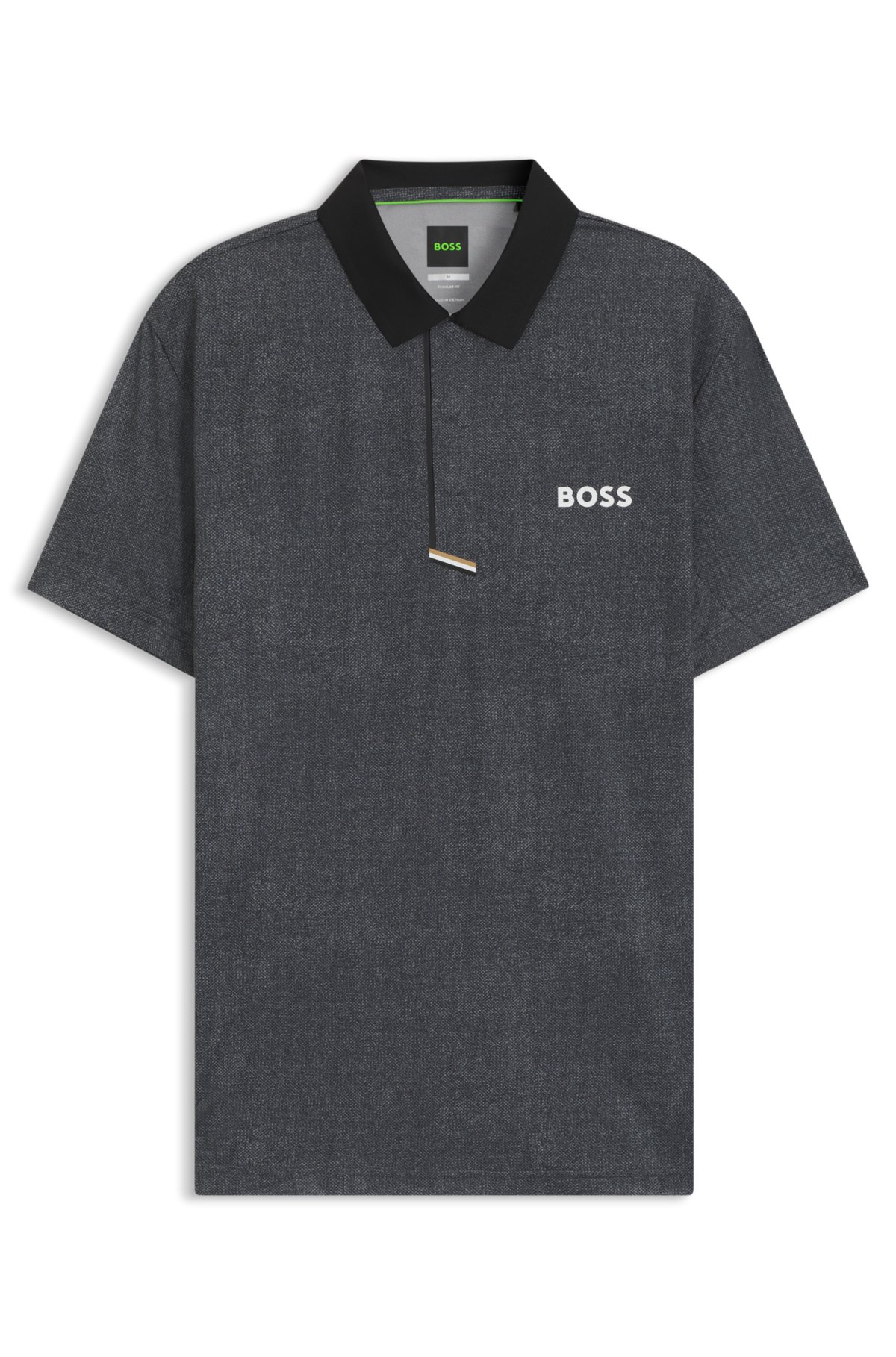 Camisa polo Paddy em malha elástica de secagem rápida