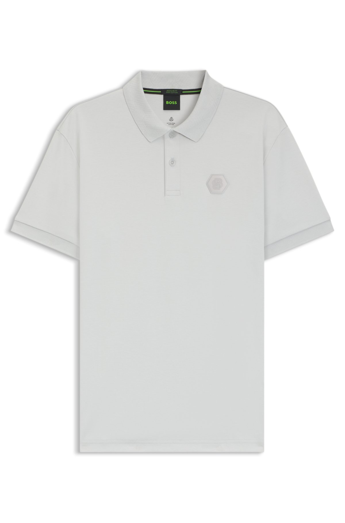 Camiseta de polo de algodão Pima com monograma Double B