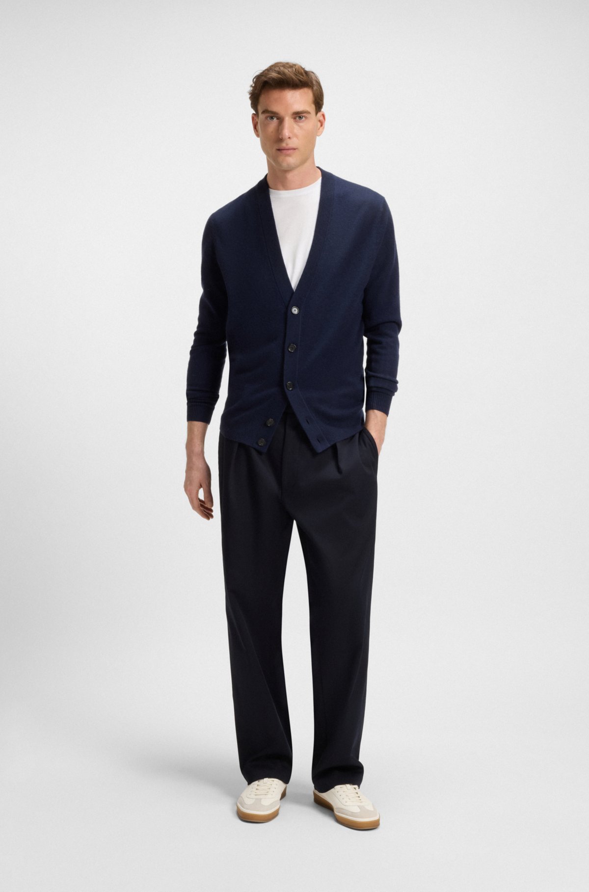 Camiseta BECKHAM x BOSS em algodão mercerizado