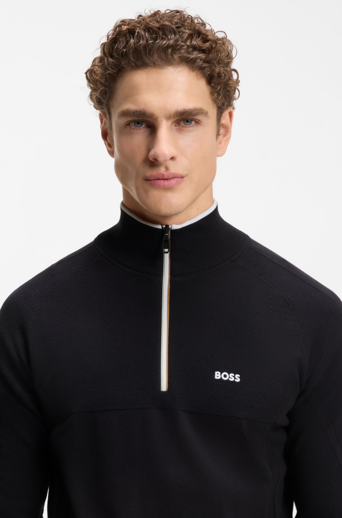 Sweater com gola de zip