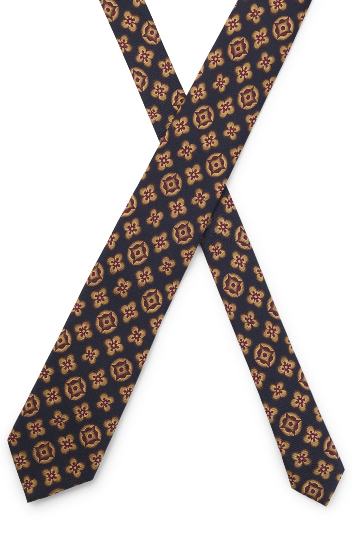 Conjunto de acessórios para o pescoço em seda