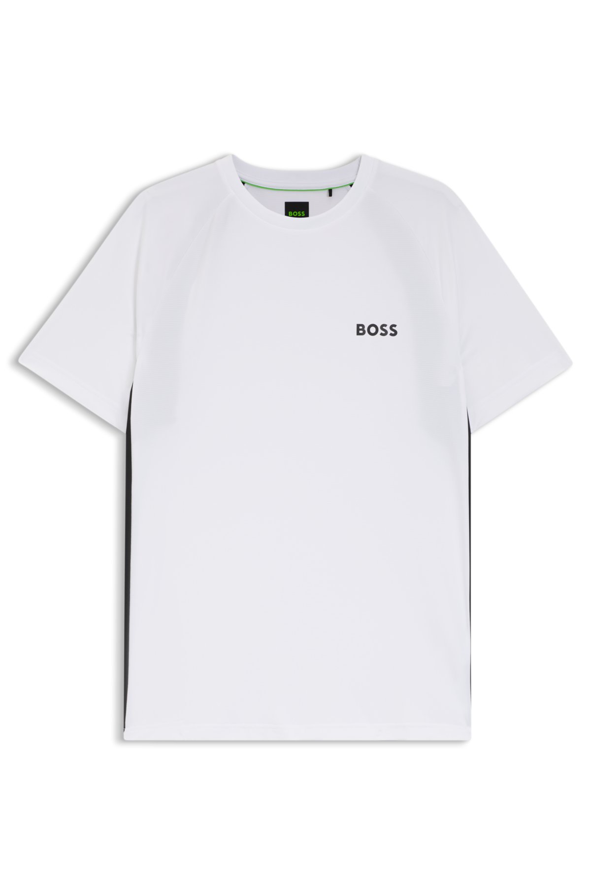 Camiseta masculina slim-fit de secagem rápida com elasticidade em quatro direções