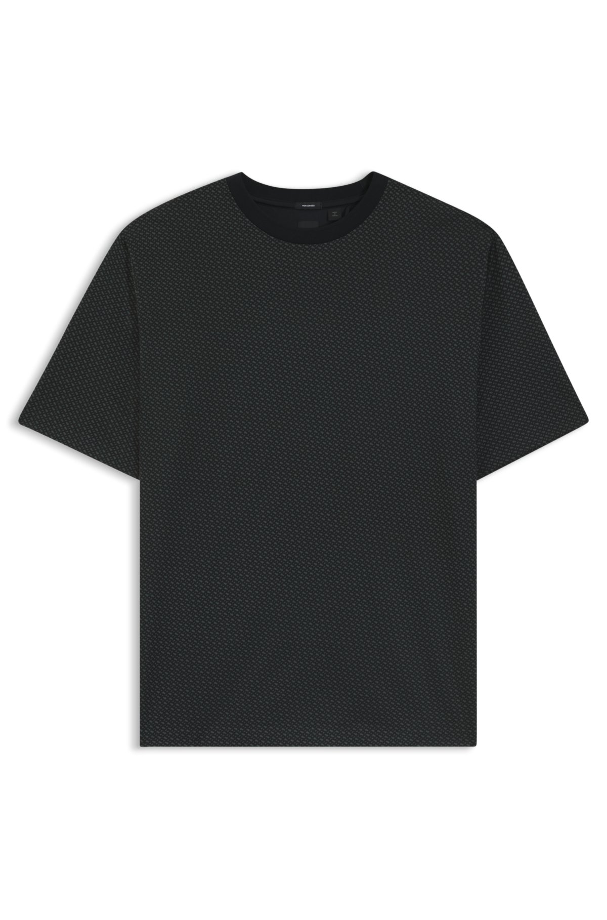 Camiseta com monograma estampado em algodão mercerizado