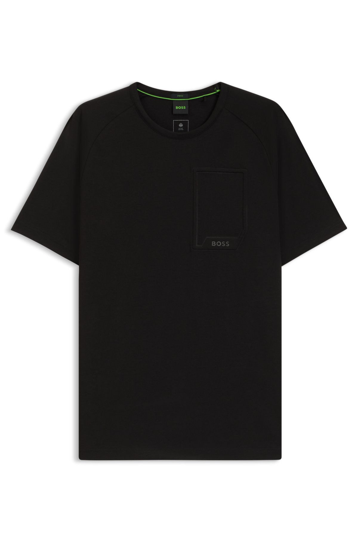 Camiseta de algodão elástico com conforto que absorve a umidade
