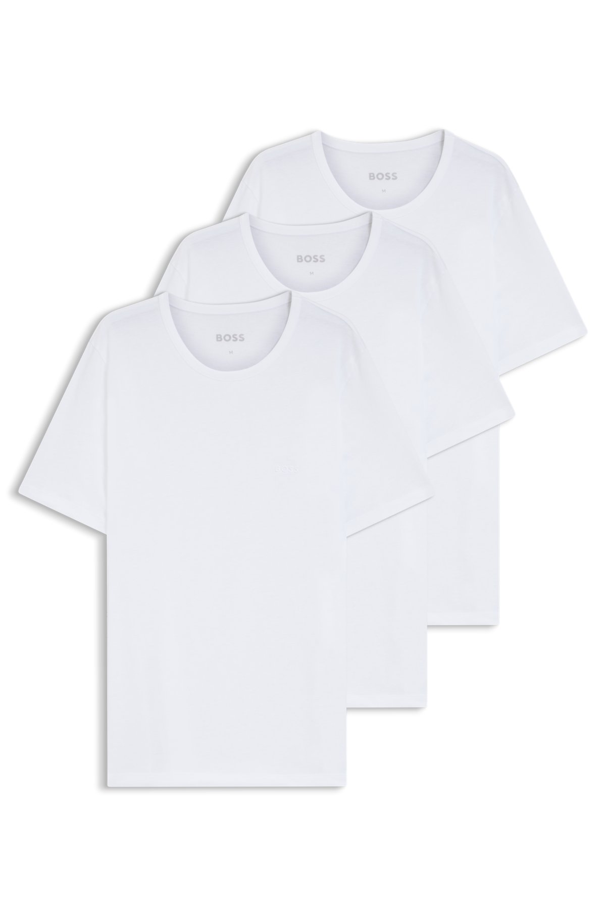 Conjunto de três camisolas de algodão com estampas